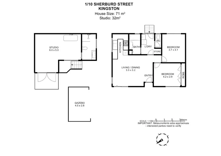 Floorplan of Homely house listing, 1/10 Sherburd Street, Kingston TAS 7050