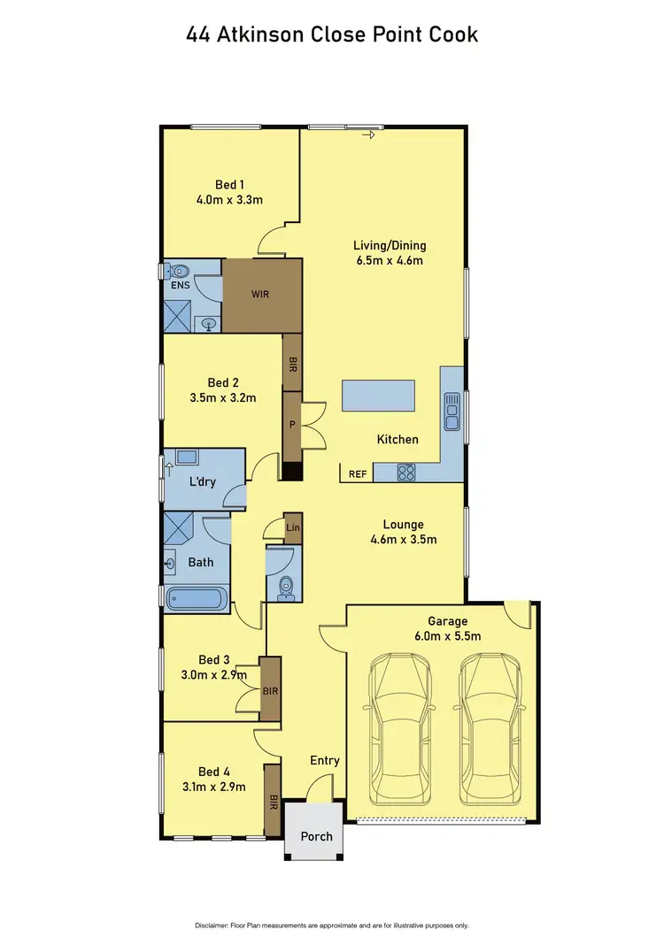 Floorplan of Homely house listing, 44 Atkinson Close, Point Cook VIC 3030