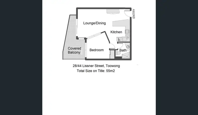 Floorplan of Homely unit listing, 28/44 Lissner Street, Toowong QLD 4066