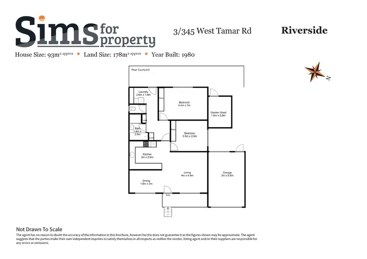 Floorplan of Homely unit listing, 3/345 West Tamar Road, Riverside TAS 7250