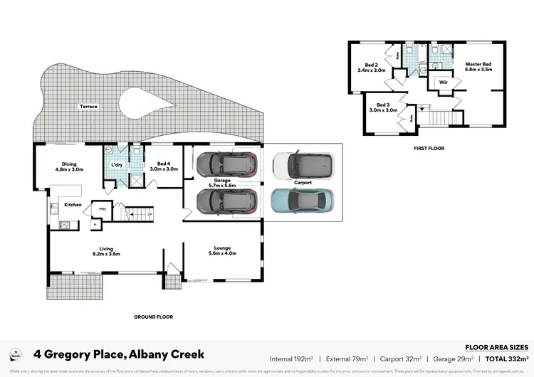 Floorplan of Homely house listing, 4 Gregory Place, Albany Creek QLD 4035