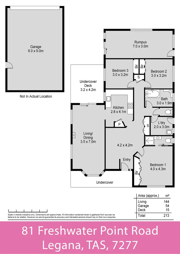 Floorplan of Homely house listing, 81 Freshwater Point Road, Legana TAS 7277
