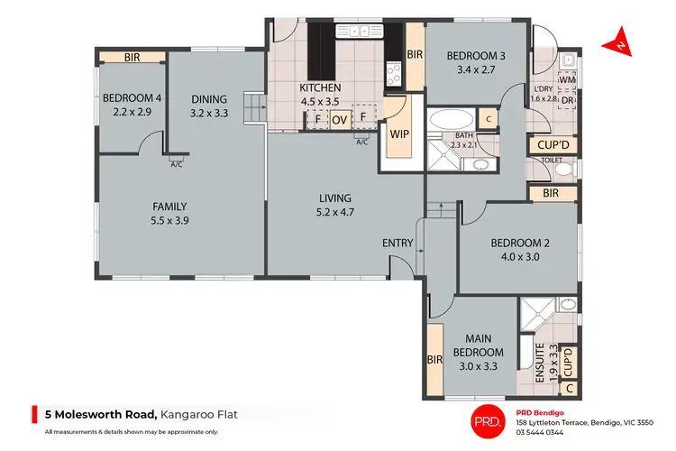 Floorplan of Homely house listing, 5 Molesworth Road, Kangaroo Flat VIC 3555