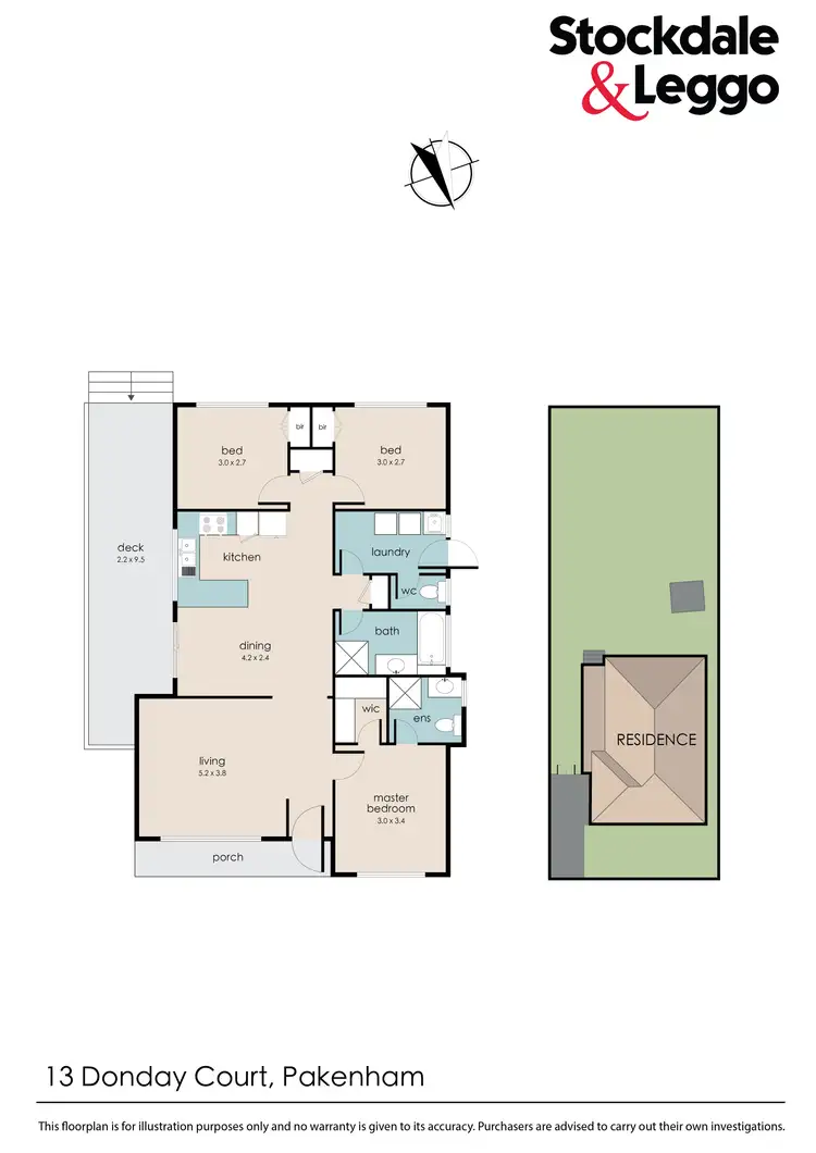 Floorplan of Homely house listing, 13 Donday Court, Pakenham VIC 3810