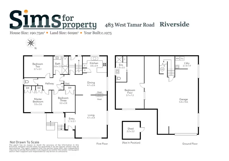 Floorplan of Homely house listing, 483 West Tamar Road, Riverside TAS 7250