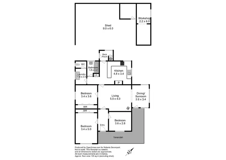 Floorplan of Homely house listing, 77 High Street, Sheffield TAS 7306