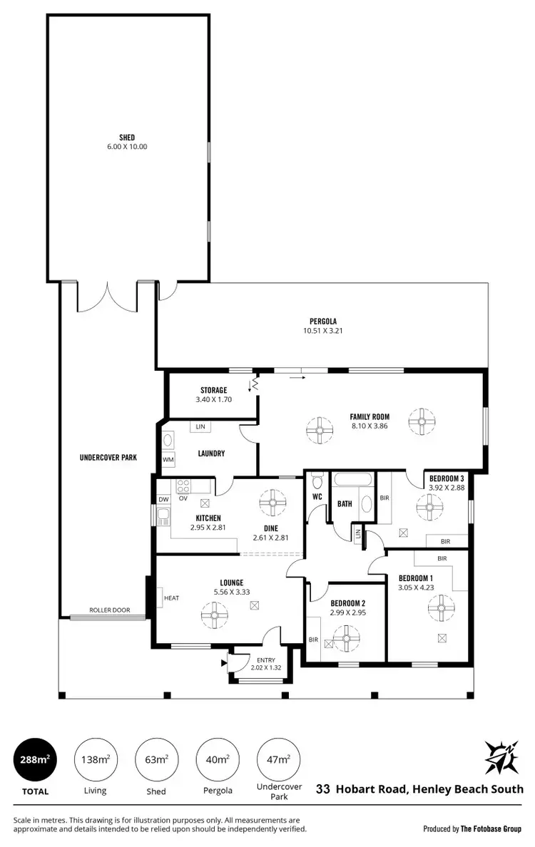 Floorplan of Homely house listing, 33 Hobart Road, Henley Beach South SA 5022