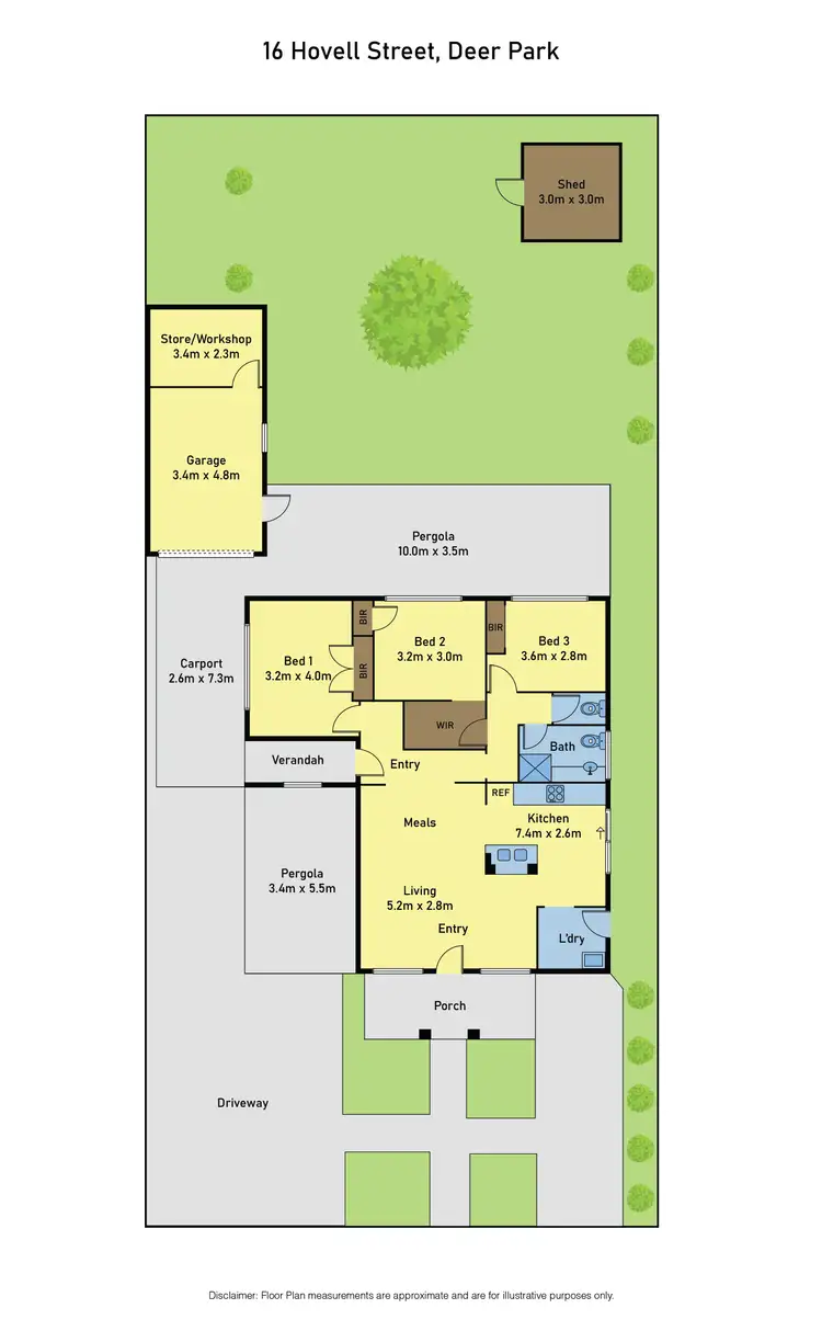Floorplan of Homely house listing, 16 Hovell Street, Deer Park VIC 3023
