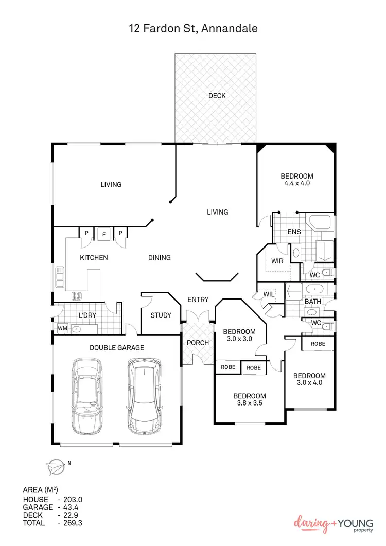Floorplan of Homely house listing, 12 Fardon Street, Annandale QLD 4814