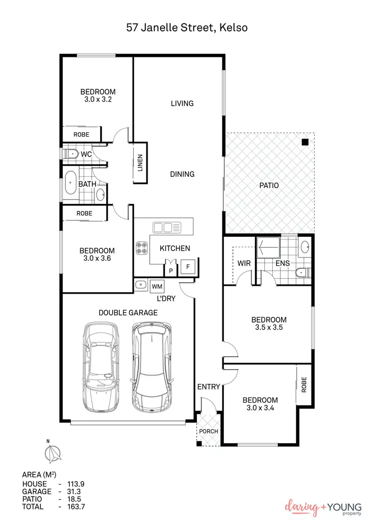 Floorplan of Homely house listing, 57 Janelle Street, Kelso QLD 4815