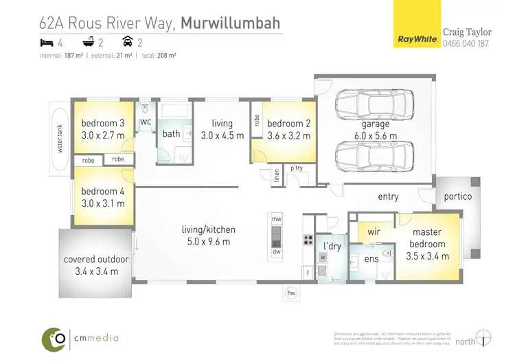 Floorplan of Homely house listing, 62a Rous River Way, Murwillumbah NSW 2484