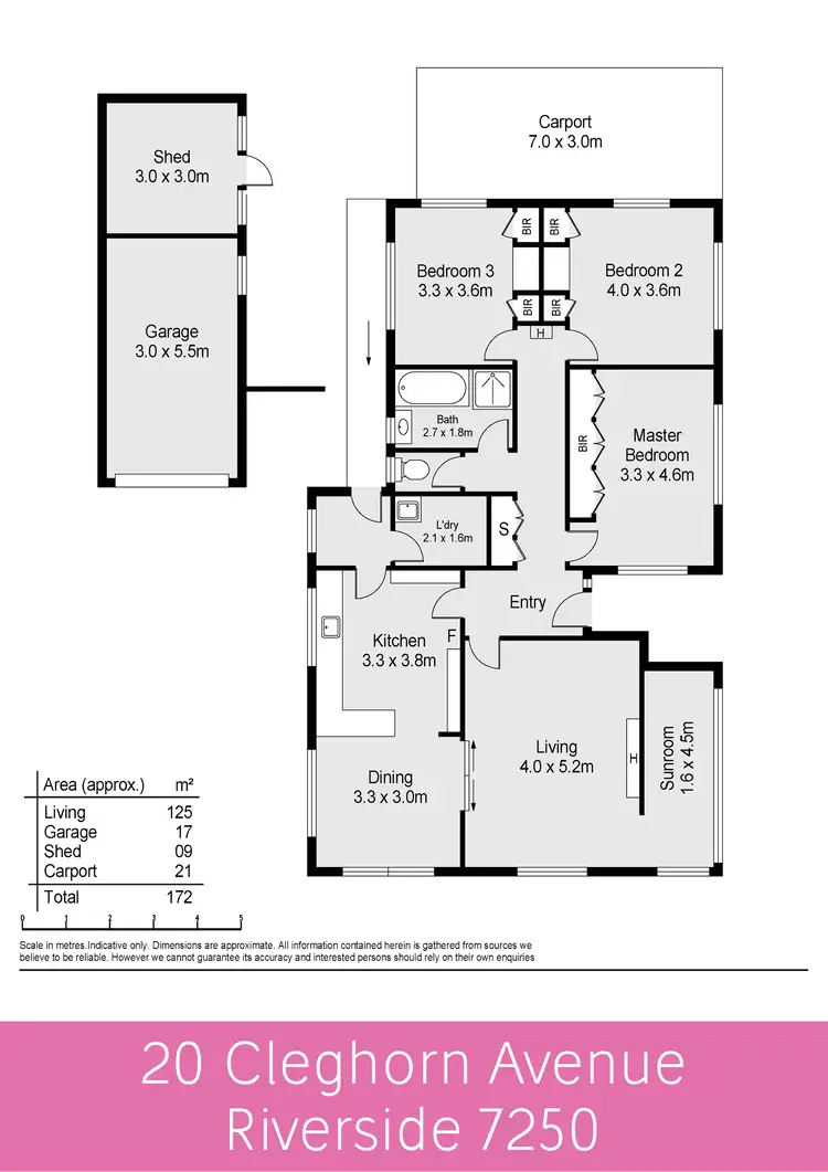 Floorplan of Homely house listing, 20 Cleghorn Ave, Riverside TAS 7250