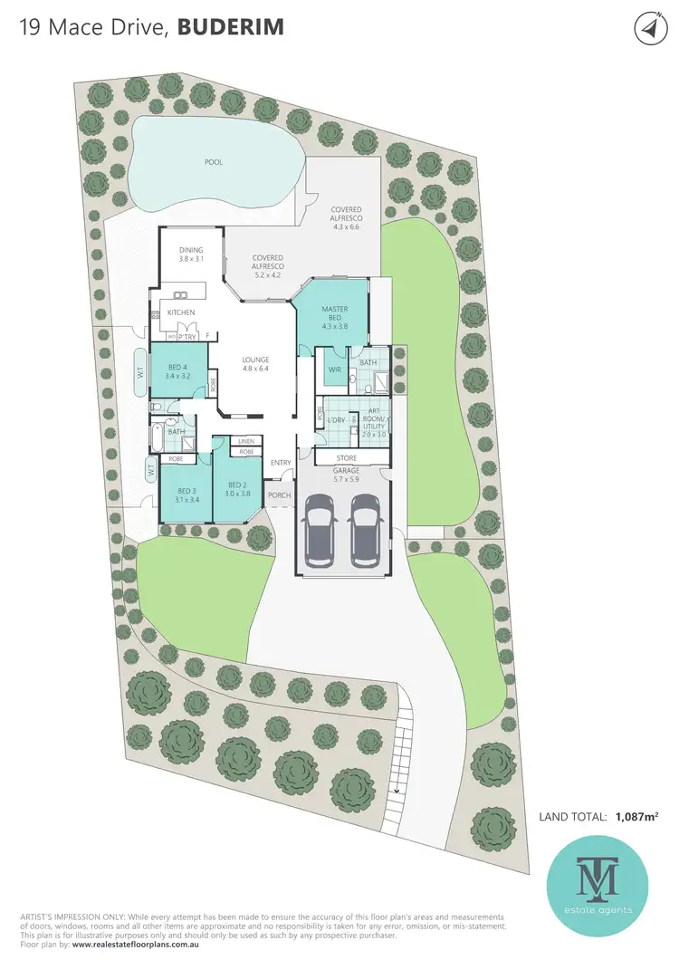 Floorplan of Homely house listing, 19 Mace Drive, Buderim QLD 4556