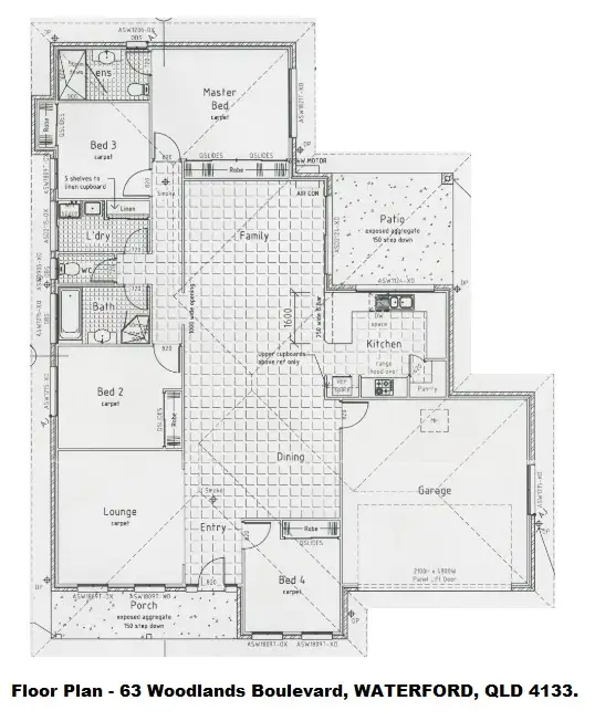 Floorplan of Homely house listing, 63 Woodlands Boulevard, Waterford QLD 4133