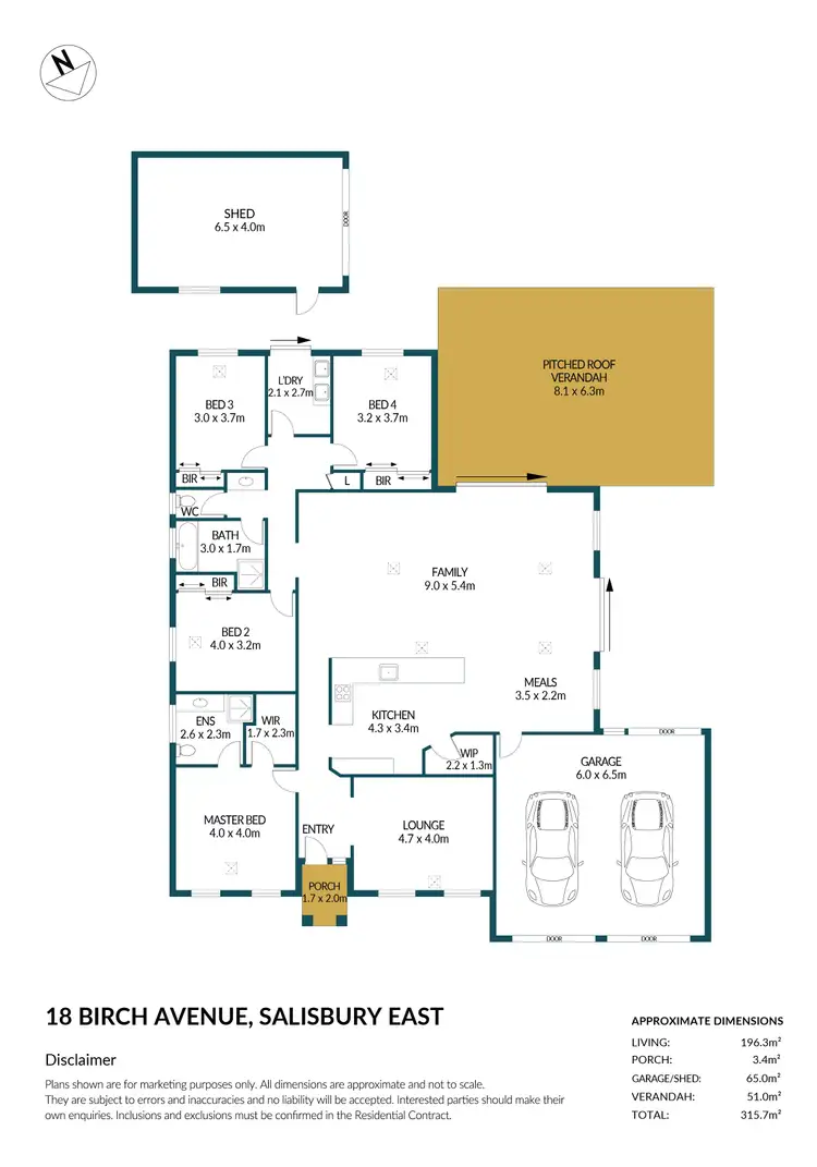 Floorplan of Homely house listing, 18 Birch Avenue, Salisbury East SA 5109