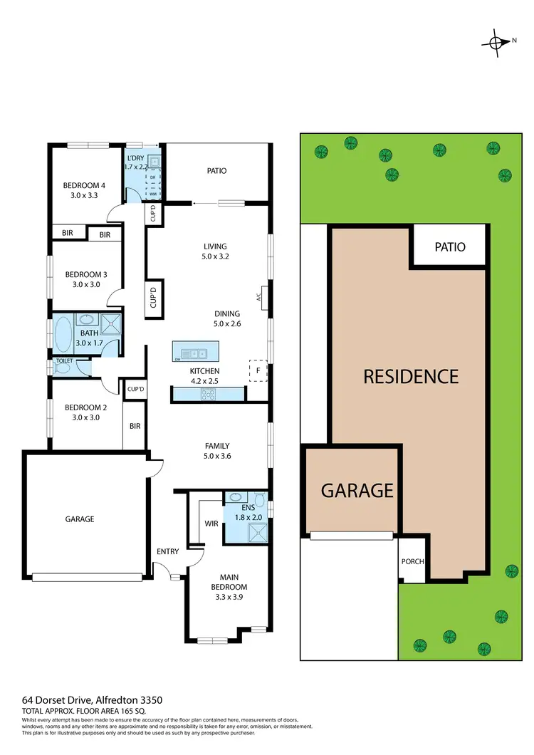 Floorplan of Homely house listing, 64 Dorset Drive, Alfredton VIC 3350