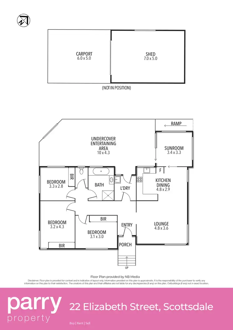 Floorplan of Homely house listing, 22 Elizabeth Street, Scottsdale TAS 7260