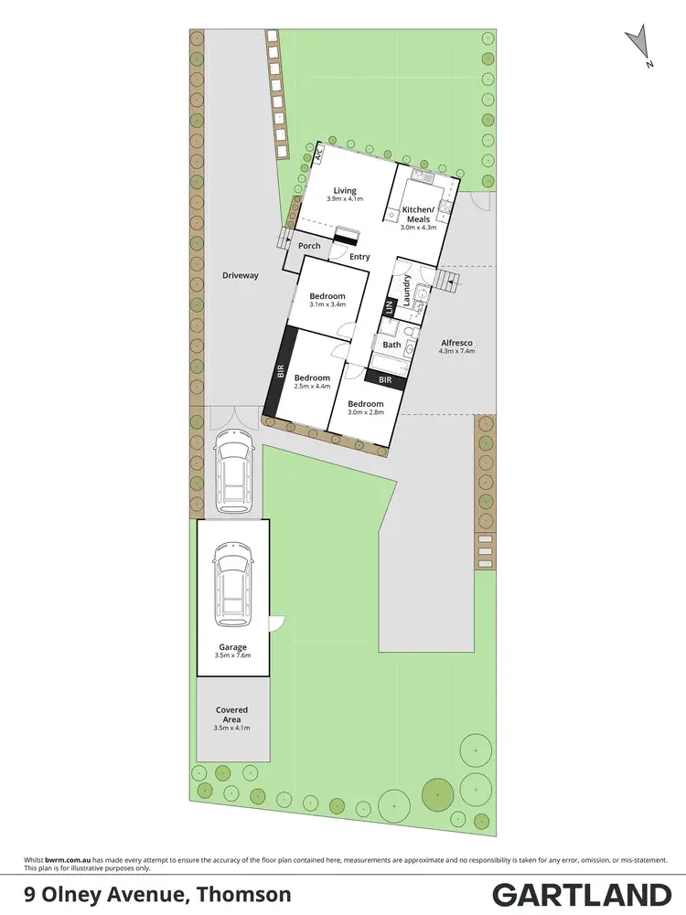 Floorplan of Homely house listing, 9 Olney Avenue, Thomson VIC 3219