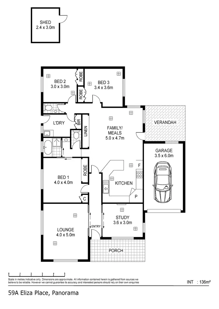 Floorplan of Homely house listing, 59A Eliza Place, Panorama SA 5041