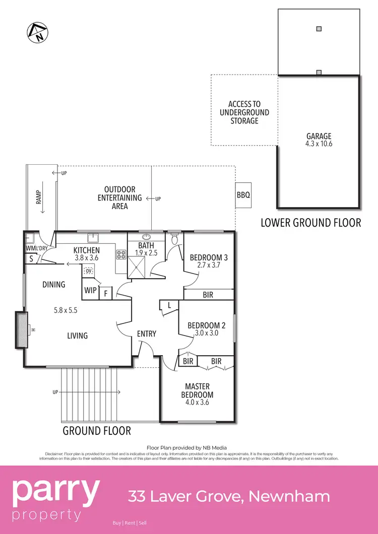 Floorplan of Homely house listing, 33 Laver Grove, Newnham TAS 7248