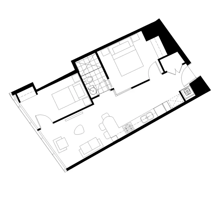 Floorplan of Homely apartment listing, 6303/222 Margaret Street, Brisbane City QLD 4000