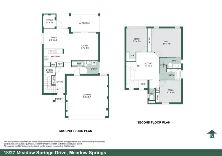 Floorplan of Homely house listing, 18/27 Meadow Springs Drive, Meadow Springs WA 6210