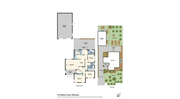 Floorplan of Homely house listing, 14 Helene Court, Boronia VIC 3155