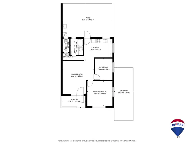 Floorplan of Homely semi-detached listing, 1/41 Sperring Street, Manunda QLD 4870