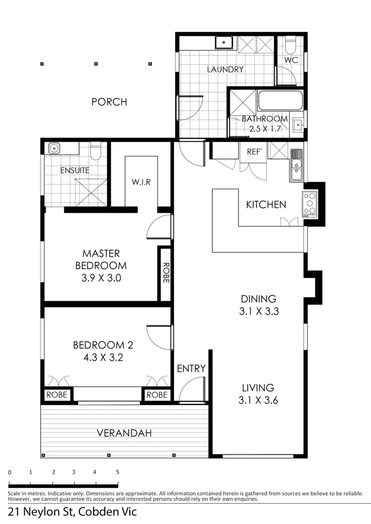 Floorplan of Homely house listing, 21 Neylon Street, Cobden VIC 3266