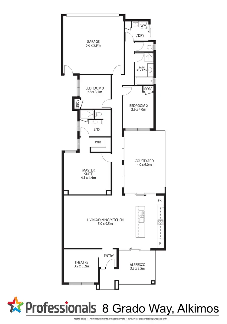 Floorplan of Homely house listing, 8 Grado Way, Alkimos WA 6038