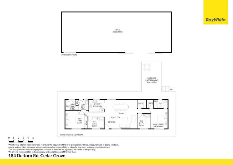 Floorplan of Homely house listing, 184 Deltoro Road, Cedar Grove QLD 4285