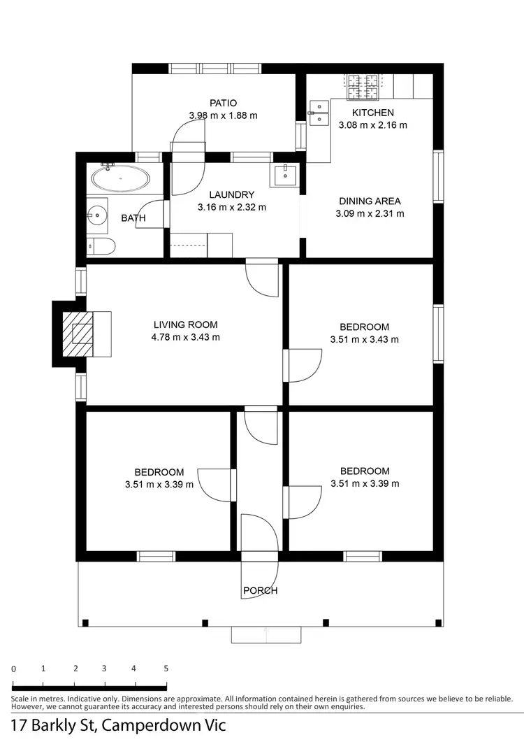 Floorplan of Homely house listing, 17 Barkly Street, Camperdown VIC 3260