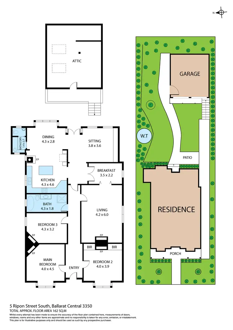 Floorplan of Homely house listing, 5 Ripon Street South, Ballarat Central VIC 3350