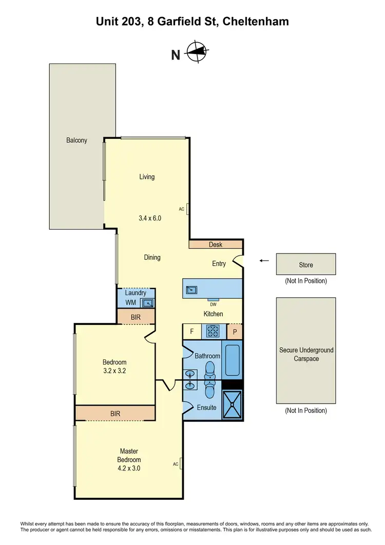 Floorplan of Homely apartment listing, 203/8 Garfield Street, Cheltenham VIC 3192