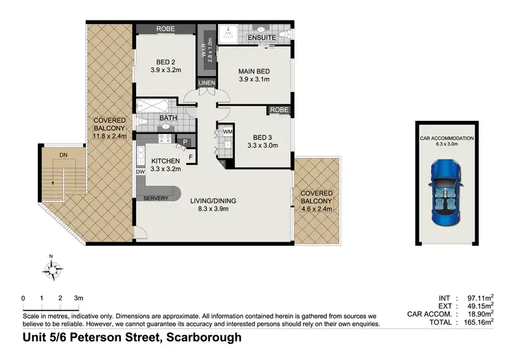 Floorplan of Homely apartment listing, 5/6 Peterson Street, Scarborough QLD 4020