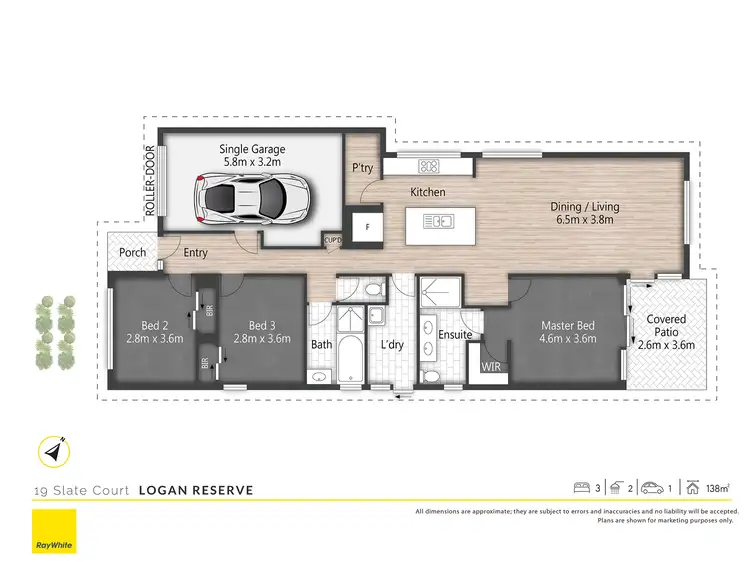 Floorplan of Homely house listing, 19 Slate court, Logan Reserve QLD 4133