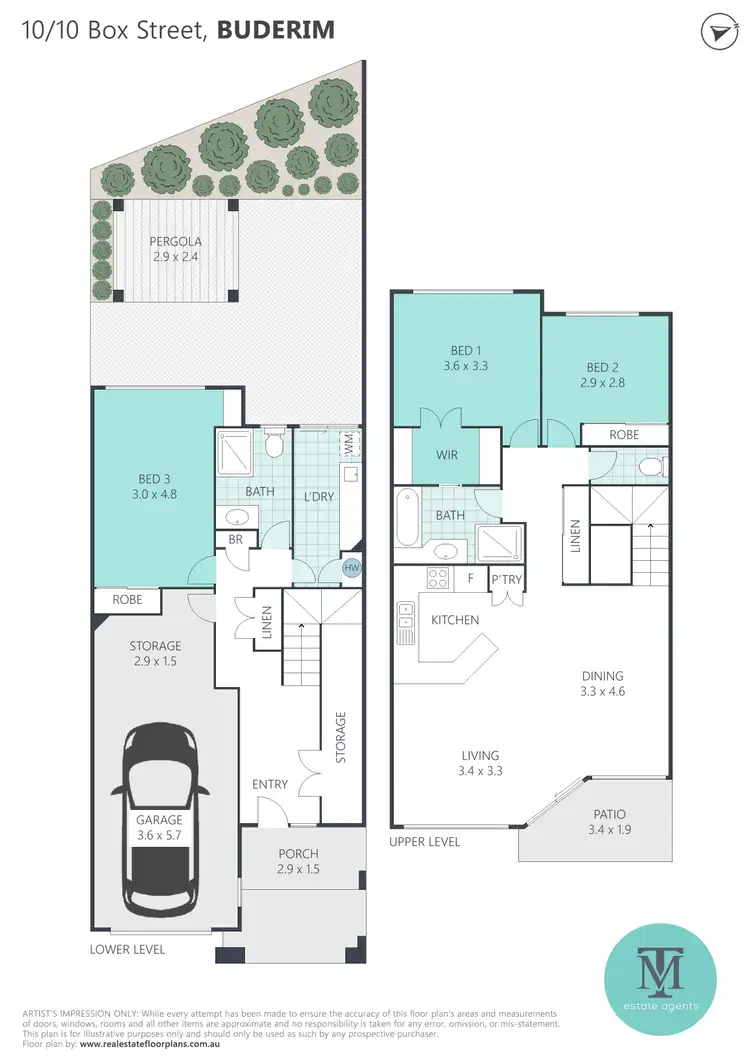 Floorplan of Homely townhouse listing, 10/10 Box Street, Buderim QLD 4556