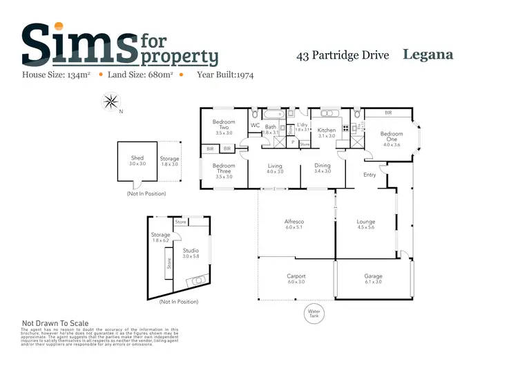 Floorplan of Homely house listing, 43 Partridge Drive, Legana TAS 7277