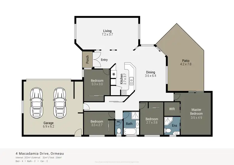 Floorplan of Homely house listing, 4 Macadamia Drive, Ormeau QLD 4208