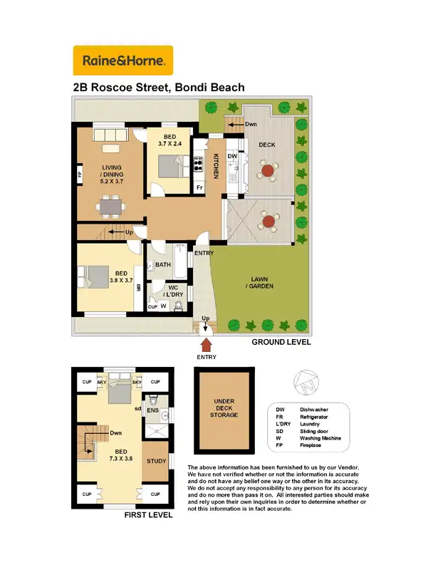 Floorplan of Homely house listing, 2B Roscoe Street, Bondi Beach NSW 2026