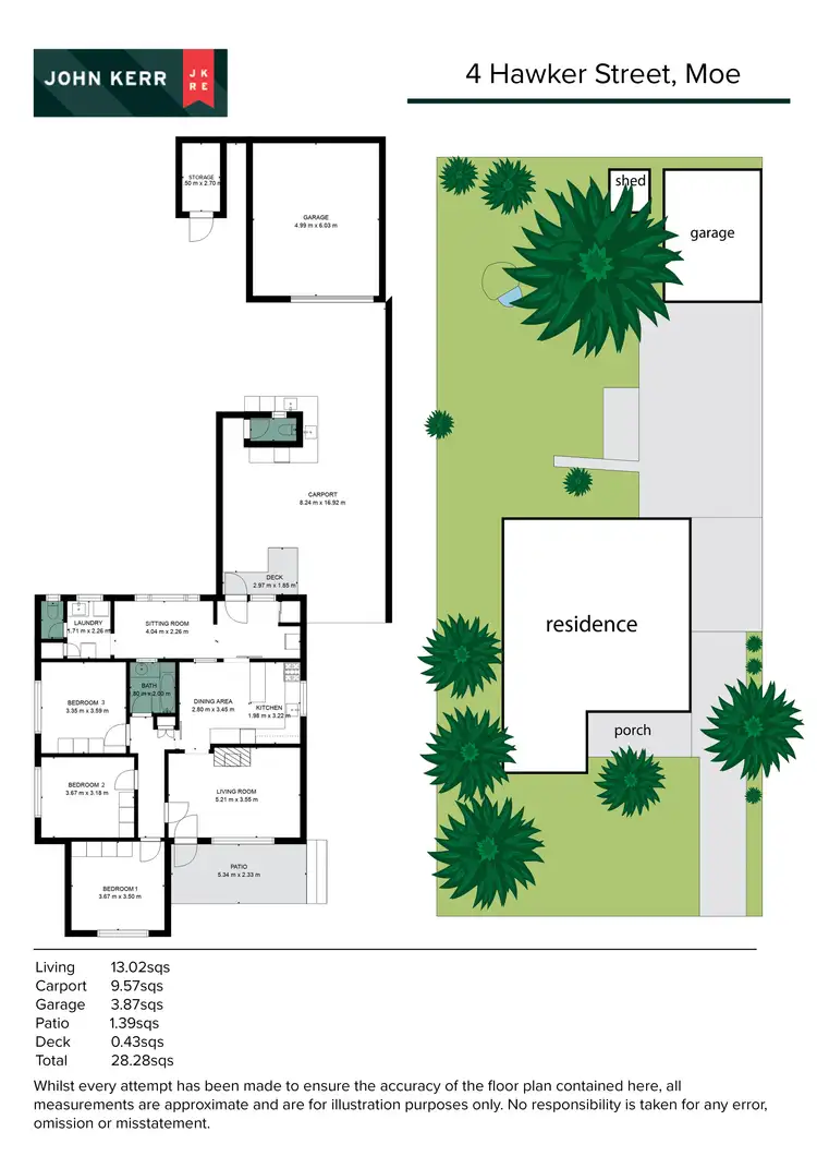 Floorplan of Homely house listing, 4 Hawker Street, Moe VIC 3825