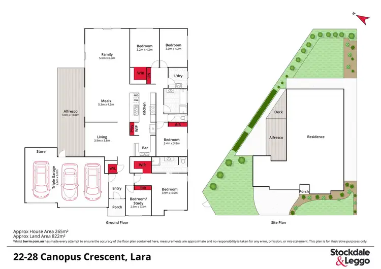 Floorplan of Homely house listing, 22-28 Canopus Crescent, Lara VIC 3212