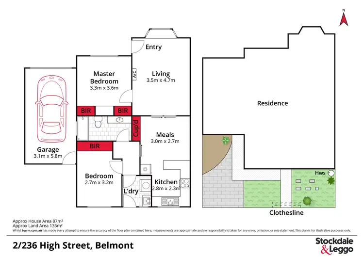 Floorplan of Homely townhouse listing, 2/236 High Street, Belmont VIC 3216