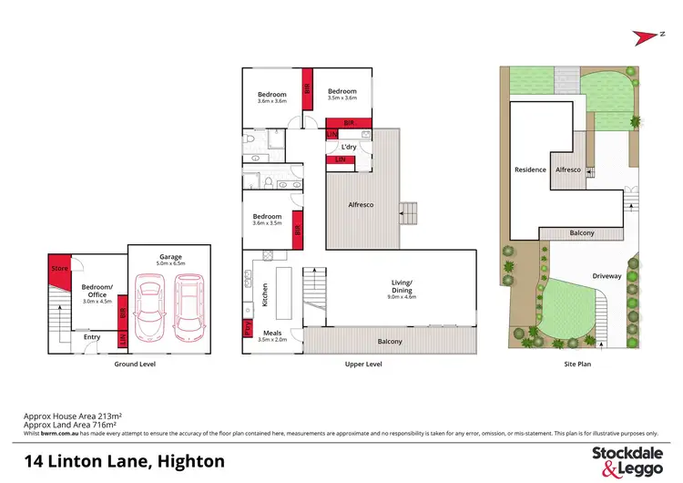 Floorplan of Homely house listing, 14 Linton Lane, Highton VIC 3216