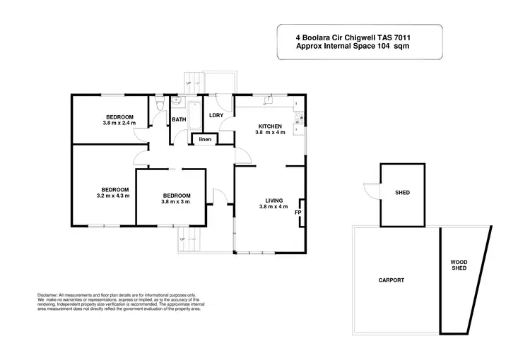 Floorplan of Homely house listing, 4 Boolara Circle, Chigwell TAS 7011