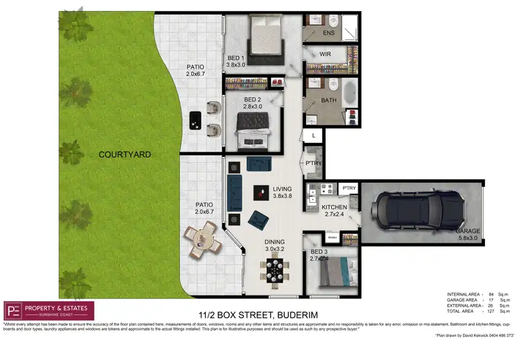 Floorplan of Homely apartment listing, 11/2 Box, Buderim QLD 4556