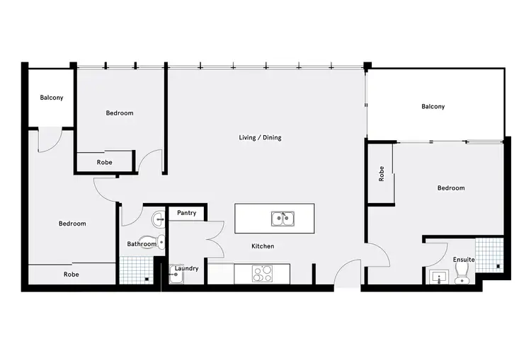 Floorplan of Homely apartment listing, 2503/3 Grazier Lane, Belconnen ACT 2617