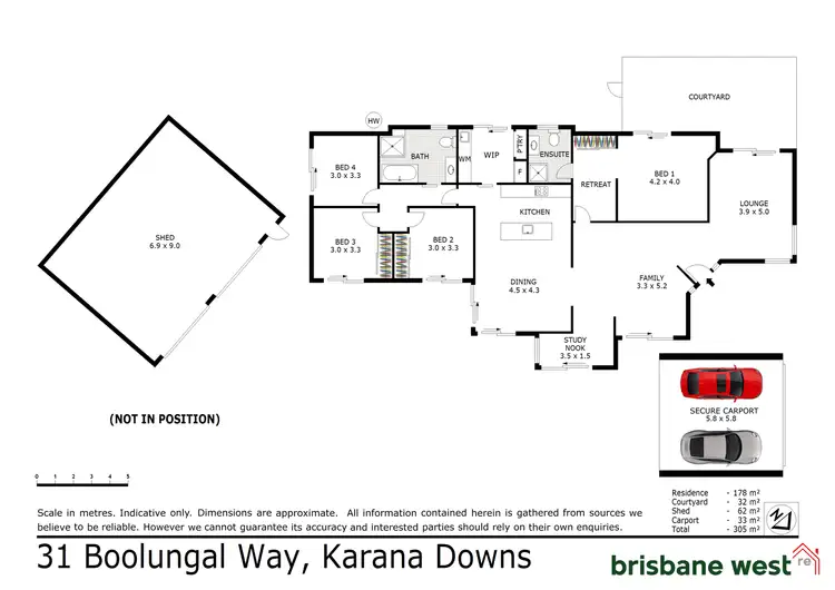 Floorplan of Homely house listing, 31 Boolungal Way, Karana Downs QLD 4306