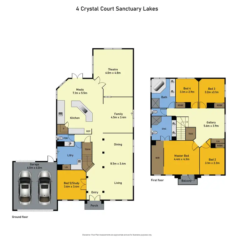 Floorplan of Homely house listing, 4 Crystal Court, Sanctuary Lakes VIC 3030