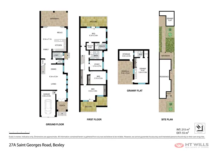 Floorplan of Homely semi-detached listing, 27A St Georges Road, Bexley NSW 2207